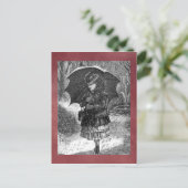 Carte postale hiver vintage (Debout devant)