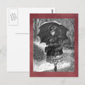 Carte postale hiver vintage (Devant / Derrière)