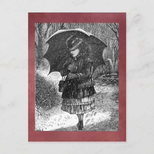 Carte postale hiver vintage (Devant)