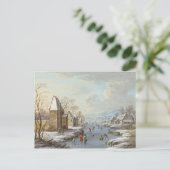 Carte postale hiver vintage (Debout devant)