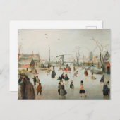 Carte postale hiver vintage (Devant / Derrière)