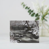 Carte postale hiver Waterfall (Debout devant)