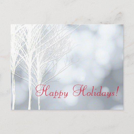 Carte postale hiver White Rustic Trees (Devant)