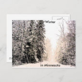 Carte Postale hivernal - Customisé (Devant / Derrière)