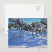 Carte Postale Hivernal Ladmanlow Derbyshire 2013 (Devant / Derrière)