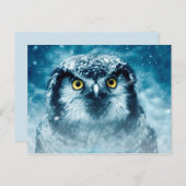 carte postale hivernale (Devant / Derrière)