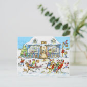 Carte postale hivernale (Debout devant)