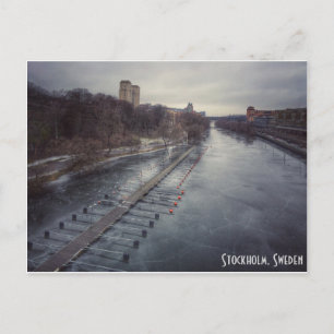 Carte postale hivernale de Stockholm