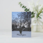 Carte postale hivernale du Michigan (Debout devant)