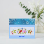 Carte postale hivernale Muhu (Debout devant)