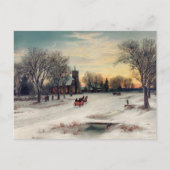 Carte postale hivernale vintage (Devant)