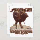 Carte Postale HL Mencken Citation et...Argh ! (Devant / Derrière)