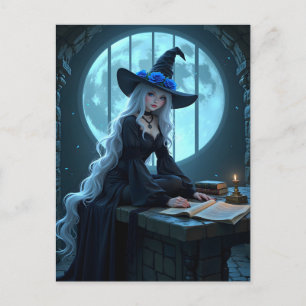 Carte postale Hlloween Gothique Moonlit Anime Witc