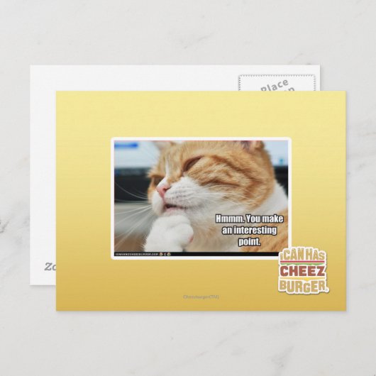 Carte Postale Hmmm. (Devant / Derrière)