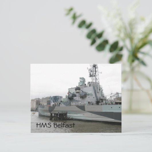 Carte Postale HMS Belfast (Debout devant)