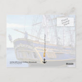 Carte Postale HMS Bounty du grand navire (Dos)