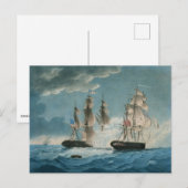 Carte Postale HMS Endymion contre le président américain (Devant / Derrière)