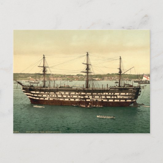 Carte Postale HMS Imprenable, Plymouth, Devon, Angleterre (Devant)