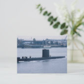 Carte Postale HMS Osiris" quittant la base navale de Portsmouth, (Debout devant)