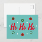 Carte Postale Ho Ho Ho (Devant / Derrière)