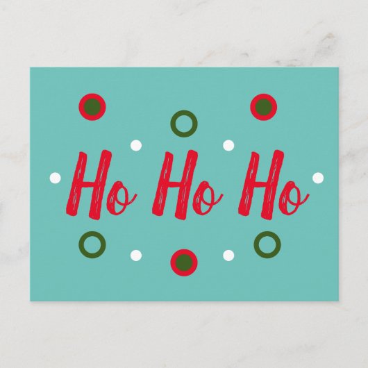 Carte Postale Ho Ho Ho (Devant)