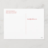 Carte postale Ho Ho Ho Holiday typographique - Ber (Dos)