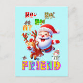 Carte Postale Ho Ho Ho Mon Cher Ami (Devant)