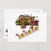 Carte Postale Ho Ho Ho Nounours (Devant / Derrière)