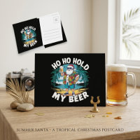 Ho Ho Tenez Ma Bière Père Noël Tropical Noël Drôle