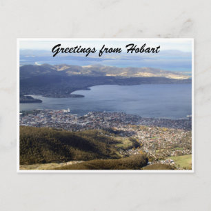 Carte Postale hobart afficher les salutations