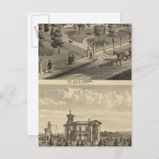 Carte Postale Hobbs, Résidences Bradley (Devant / Derrière)