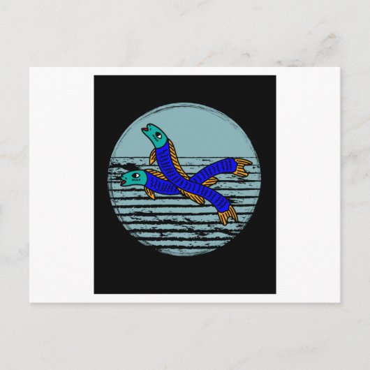 Carte Postale Hobby de pêche Retro Aal (Devant)