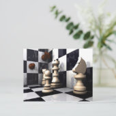 Carte Postale Hobby des échecs de jeu (Debout devant)