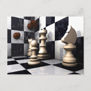 Carte Postale Hobby des échecs de jeu