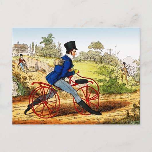 Carte postale : Hobby Horse : Prototype de vélo (Devant)