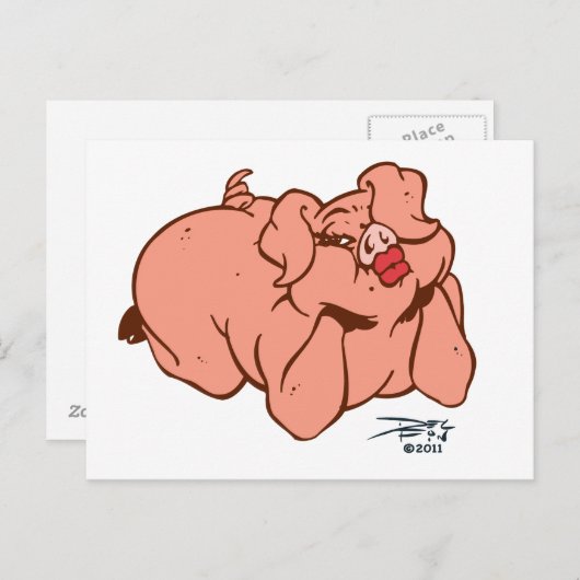 Carte Postale Hochons et baisers (Devant / Derrière)