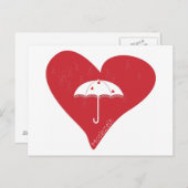 Carte Postale Hochzeit Herz (Devant / Derrière)