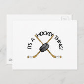 Carte Postale Hockey (Devant / Derrière)