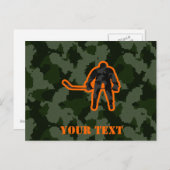 Carte Postale Hockey Camo (Devant / Derrière)