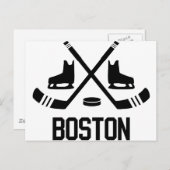 Carte Postale Hockey de Boston (Devant / Derrière)