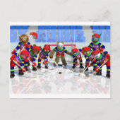 CARTE POSTALE HOCKEY GLACE (Devant)