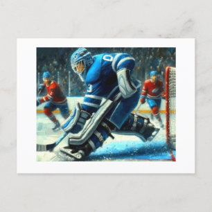 Carte Postale Hockey Goalie,