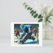 Carte Postale Hockey Goalie, (Debout devant)