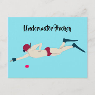 Carte Postale Hockey sous-marin