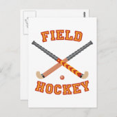 Carte Postale Hockey sur gazon (Devant / Derrière)