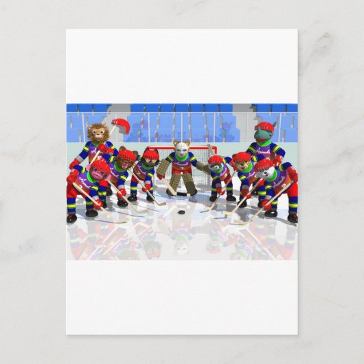 Carte Postale Hockey sur glace (Devant)