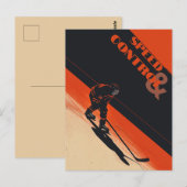 Carte Postale Hockey sur glace Vitesse et Contrôle (Devant / Derrière)