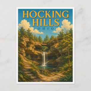 Carte Postale Hocking Hills Ohio Old Man's Cave GeoSaga