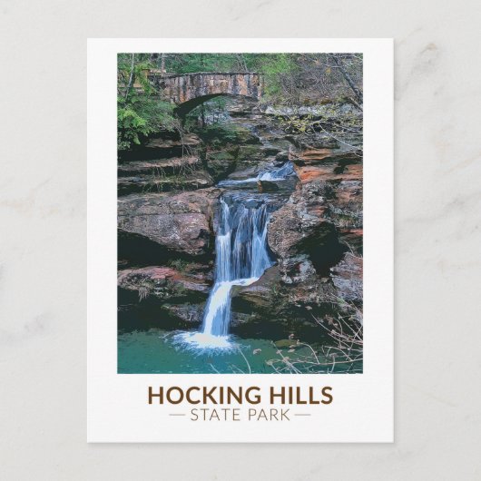 Carte Postale Hocking Hills State Park Ohio Art (Devant)