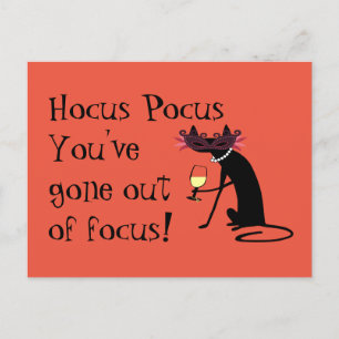 Carte Postale Hocus Pocus Hors sujet Citation de vin Halloween